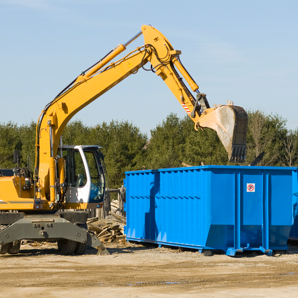 are there any restrictions on where a residential dumpster can be placed in New Hope Texas